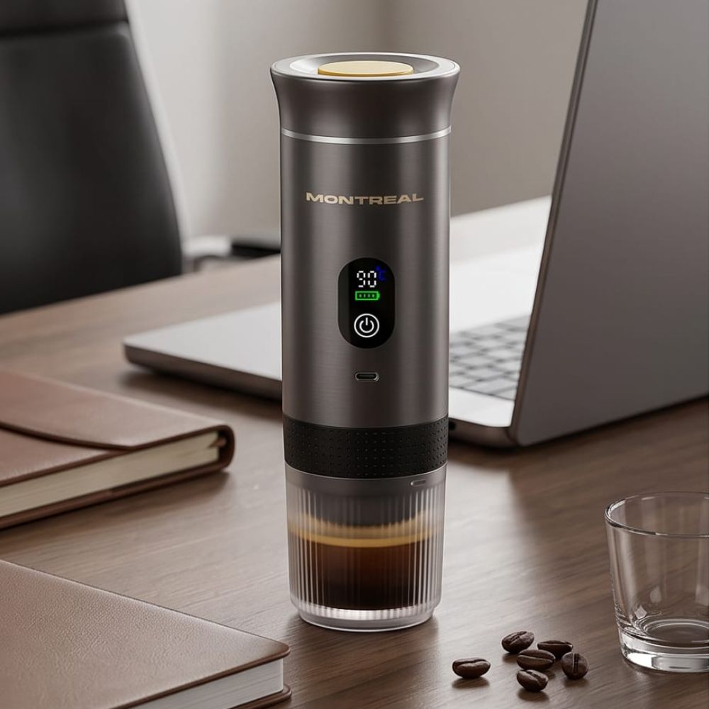 Cafetera Portátil para Espresso 3 en 1 Montreal - CPE-1112