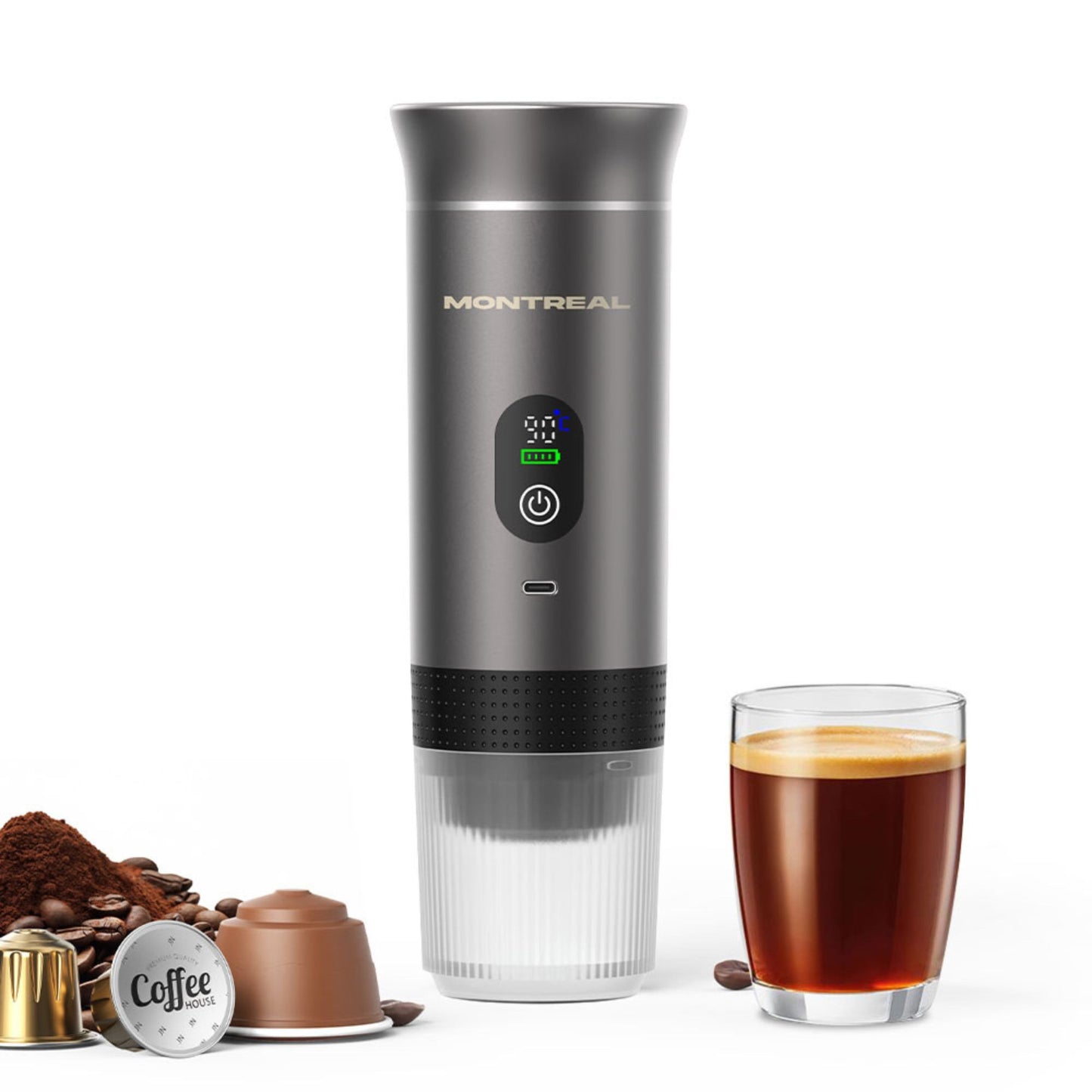 Cafetera Portátil para Espresso 3 en 1 Montreal - CPE-1112