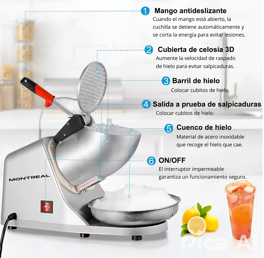 MAQUINA RASPADILLERA MONTREAL - MRH-4005